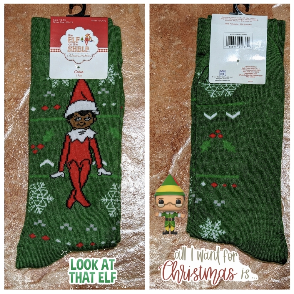ELF on the SHELF Man Socks l 6-12 MWT